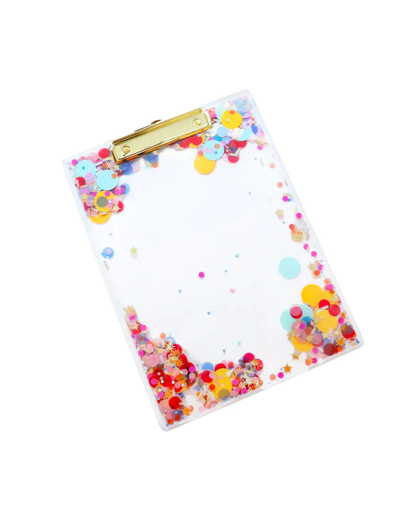 Celebrate Every Day Confetti Never Boring Clear Clipboard