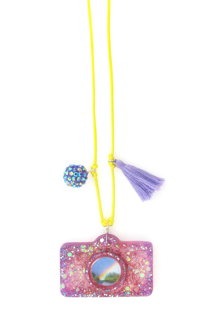 Camera Resin Necklace  + Bookmark