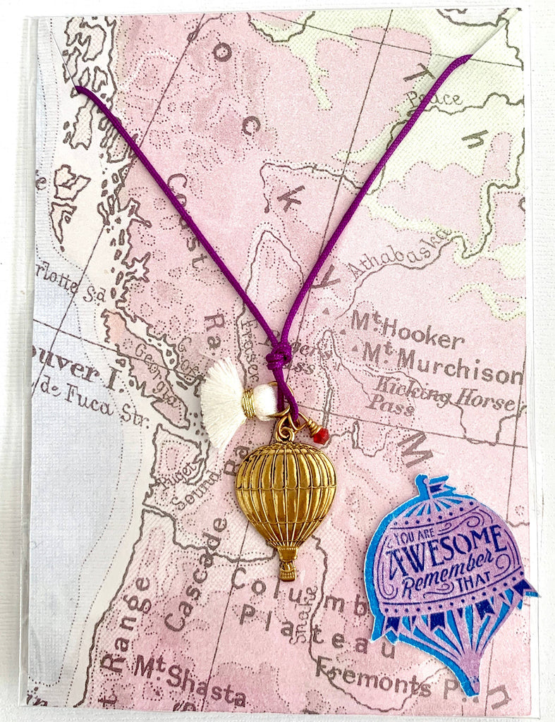 Sweet Little Things Hot Air Balloon Necklace