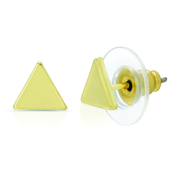 Gold Triangle Earrings