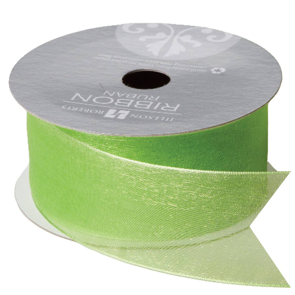 Lime Ribbon - Fancy Sheer 1 1/2"