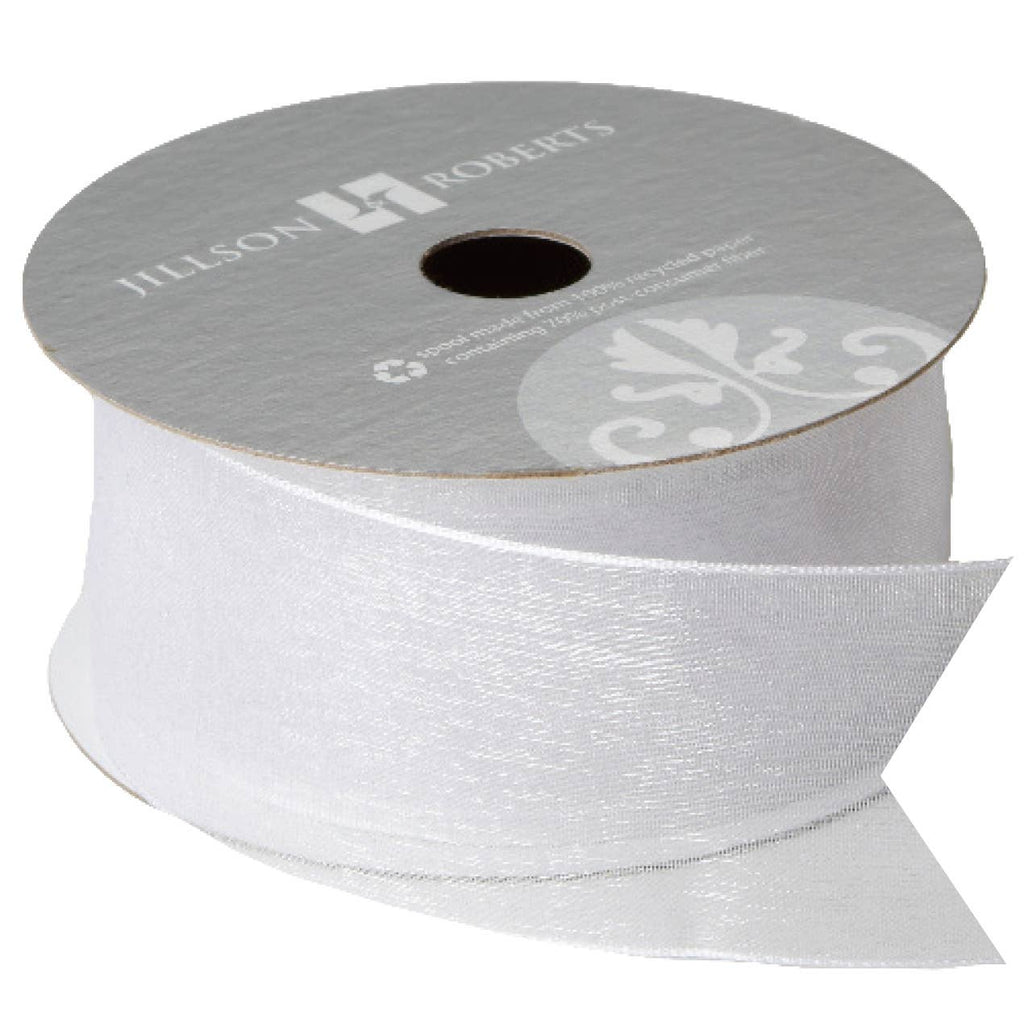 White Ribbon - Fancy Sheer 1 1/2"