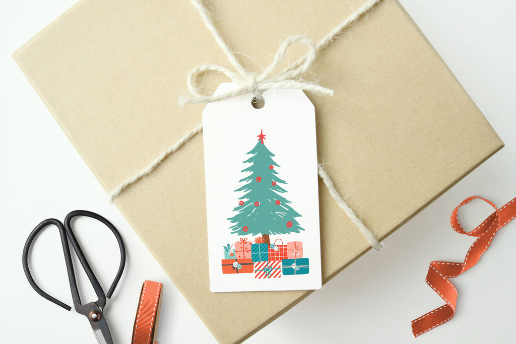 Christmas Tree-Merry Christmas Gift Tags, Set of 10