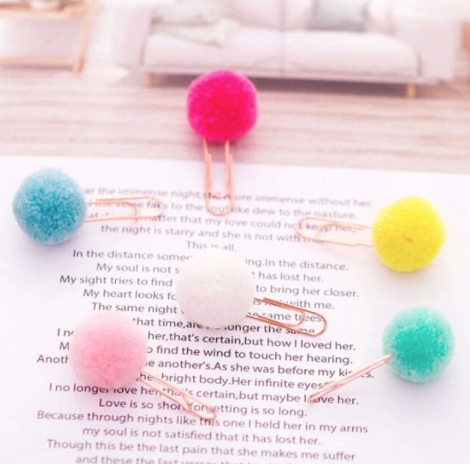 Pom Pom Paper Clips