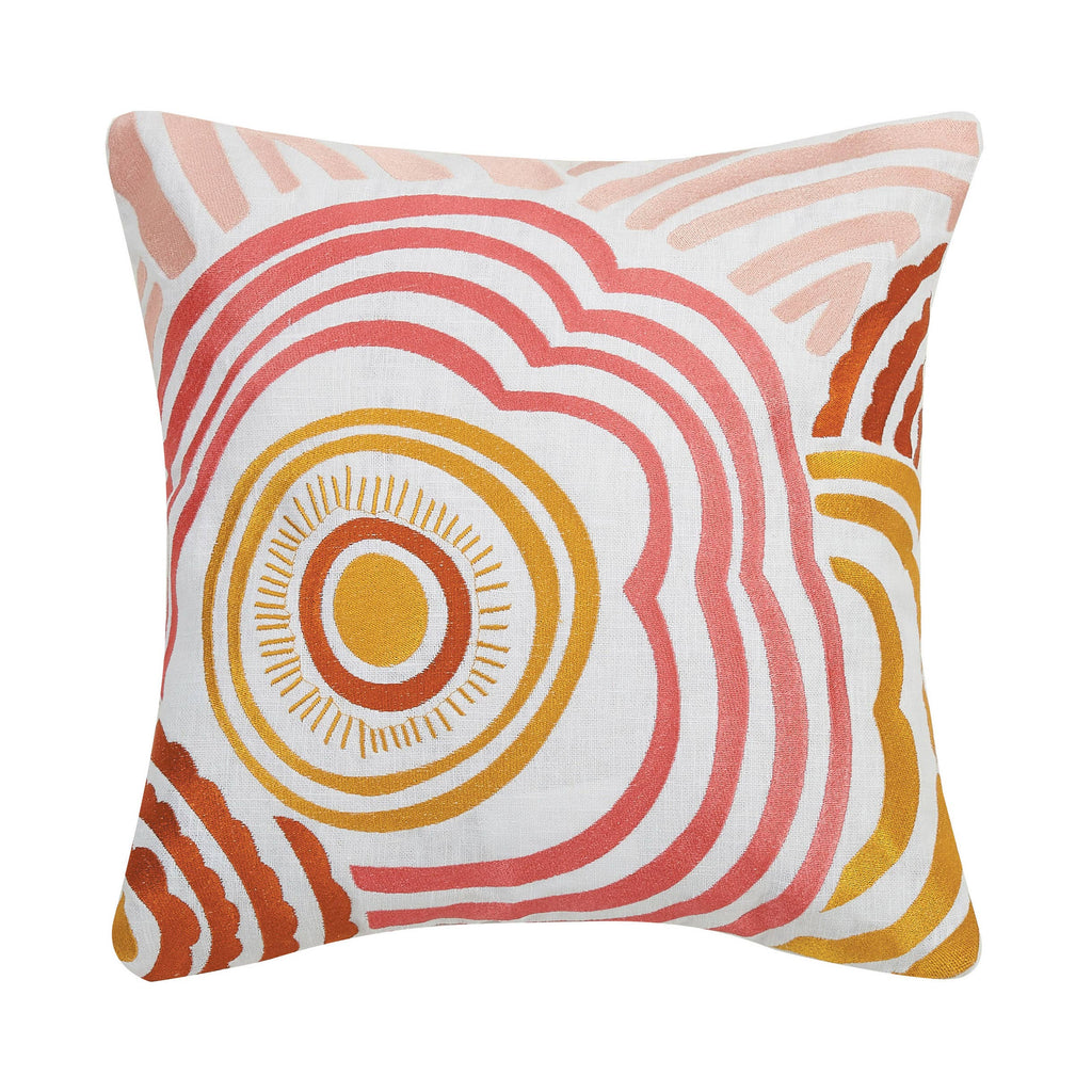 Ripple Embroidered Pillow