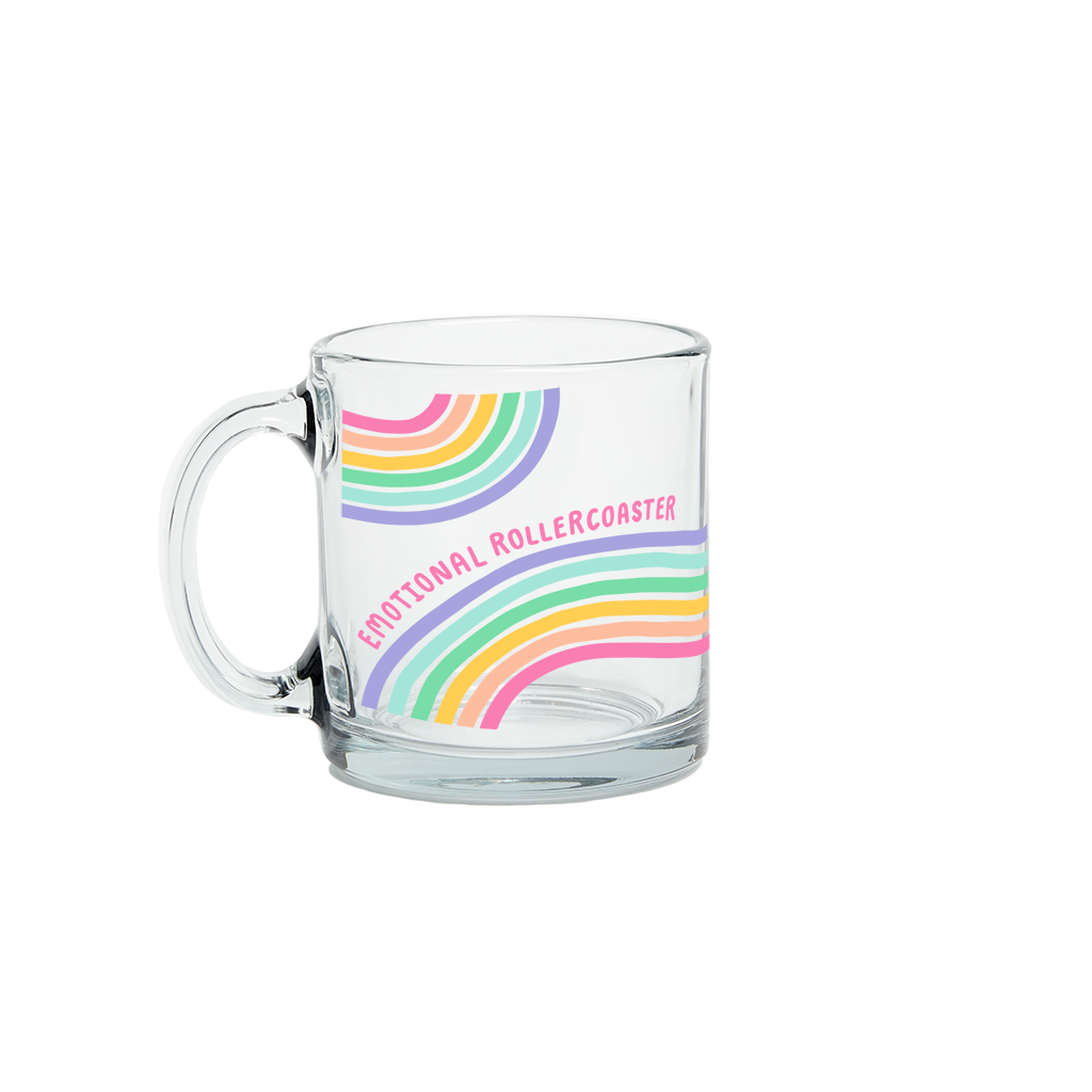 Glass Mug: Emotional Rollercoaster