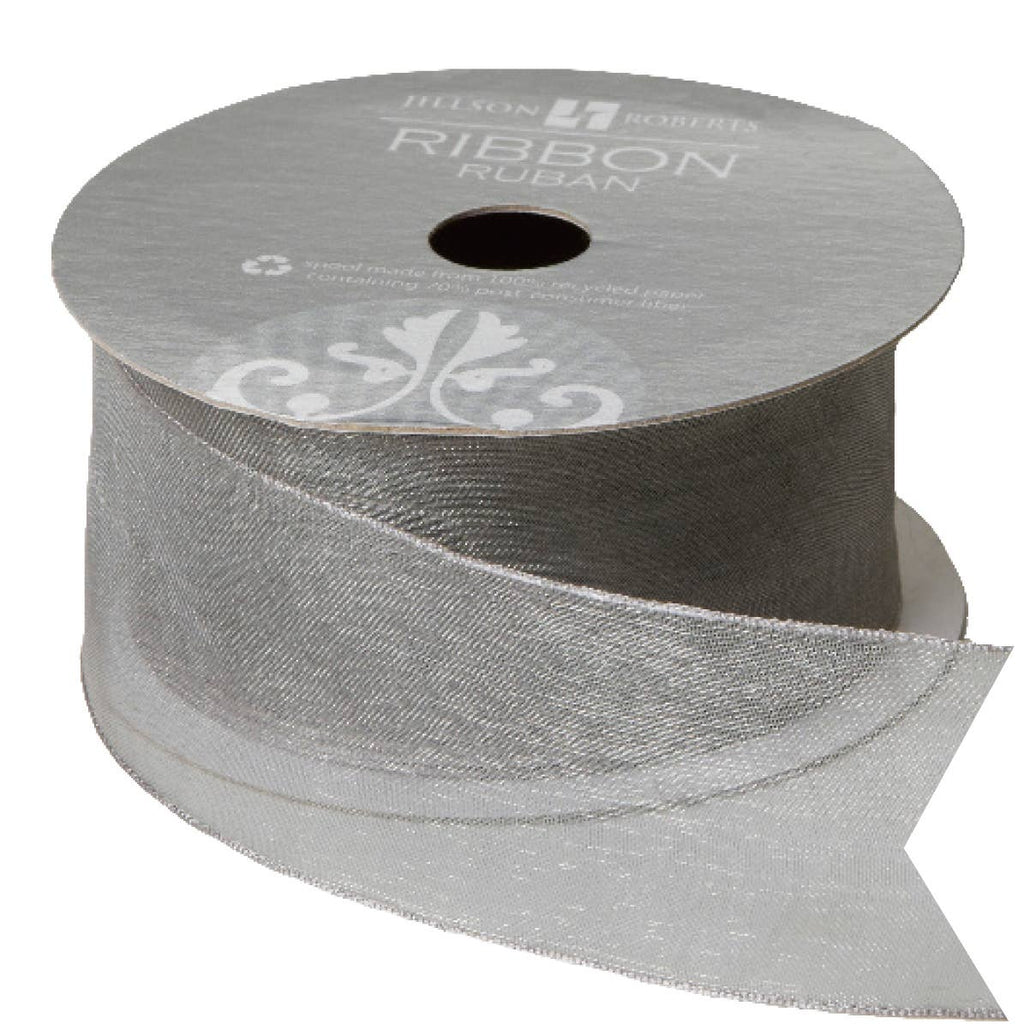 Silver Ribbon - Fancy Sheer 1 1/2"