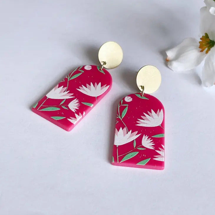 Field Flower Berry Earrings