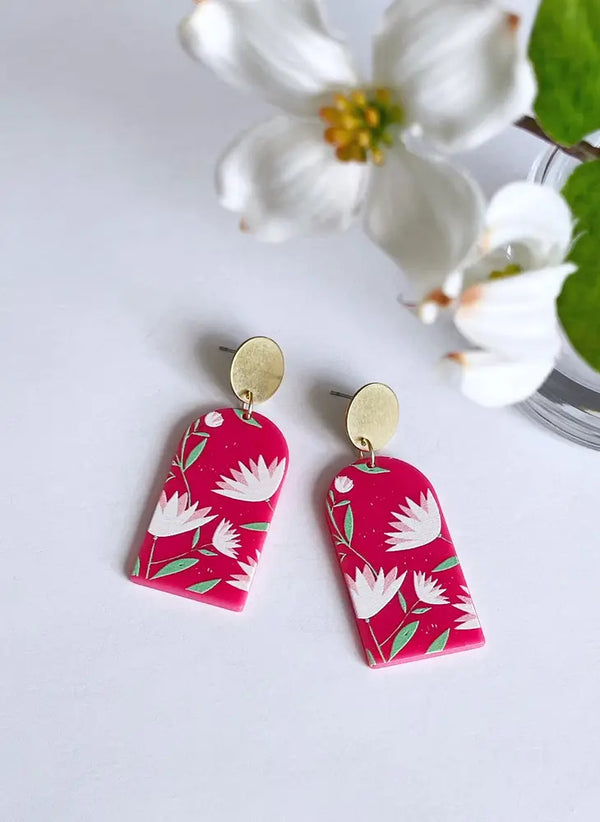 Field Flower Berry Earrings