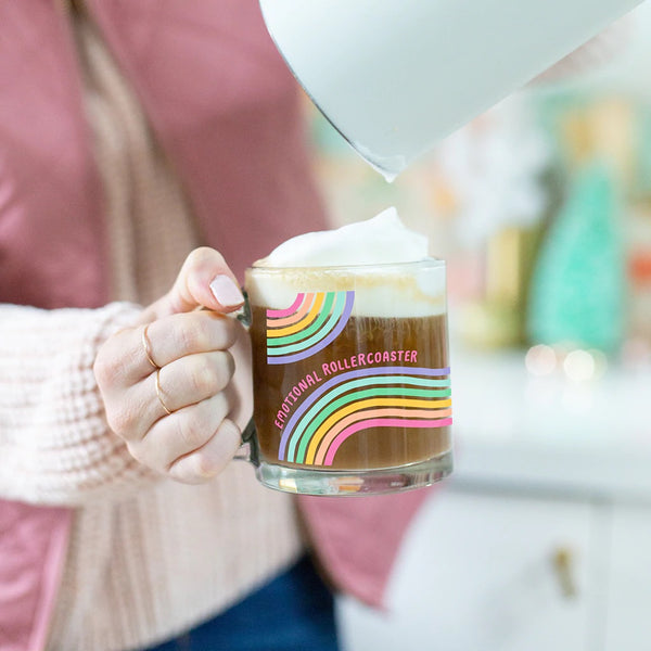 Glass Mug: Emotional Rollercoaster