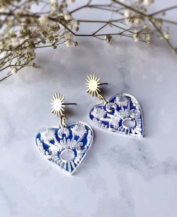 Mystic Heart Earrings
