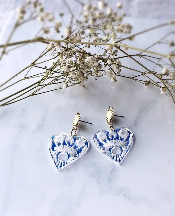 Mystic Heart Earrings