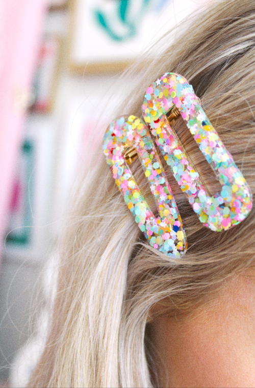 Confetti Hair Clip Duo