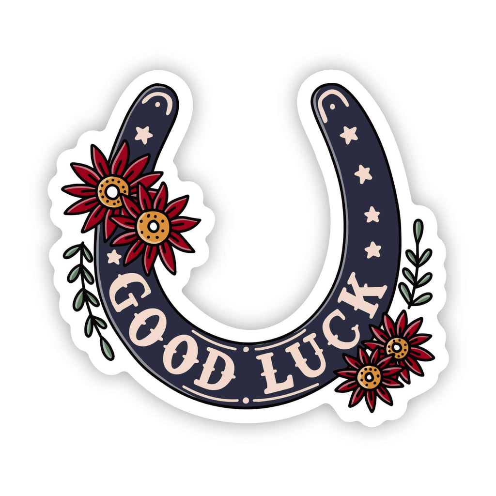 Good Luck Horseshoe Sticker