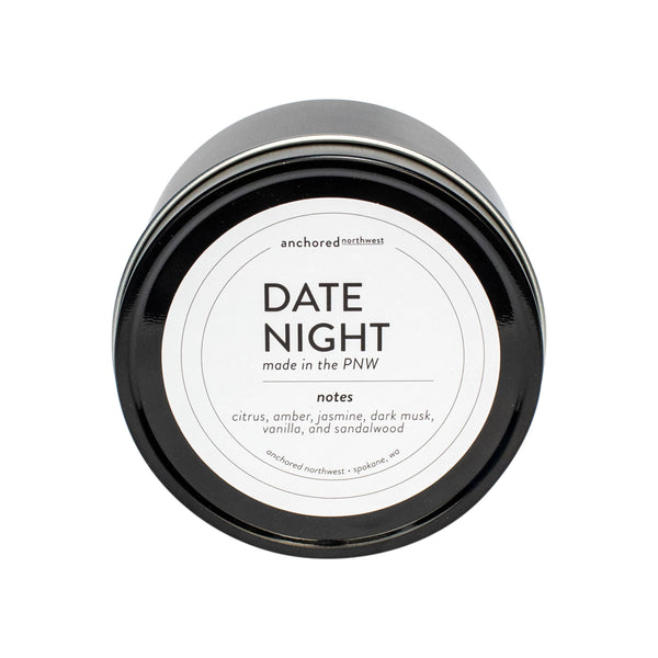 Date Night Wood Wick Travel Tin Candle