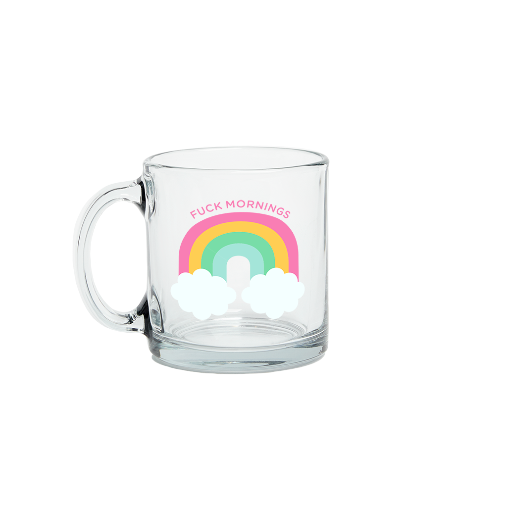 Glass Mug: F*ck Mornings