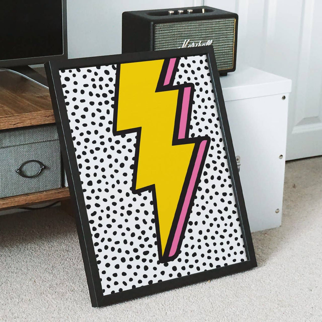 Lightning Bolt Art Print 8x10