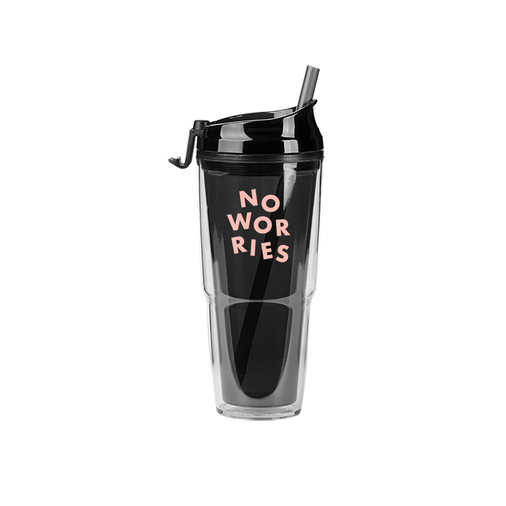 Plastic Tumbler - No Worries