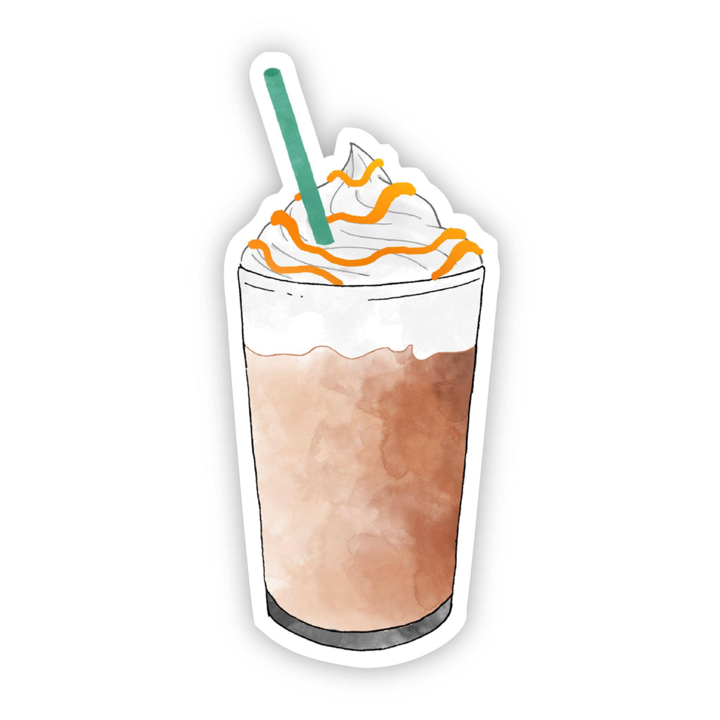 Frappuccino Green Straw Sticker