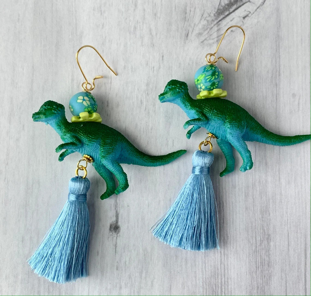 Flora Allosaurus Tassel Earrings