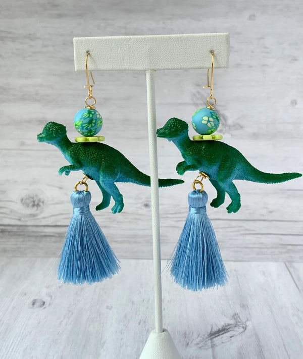 Flora Allosaurus Tassel Earrings