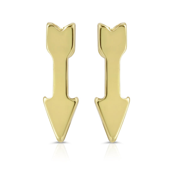 Gold Arrow Earrings