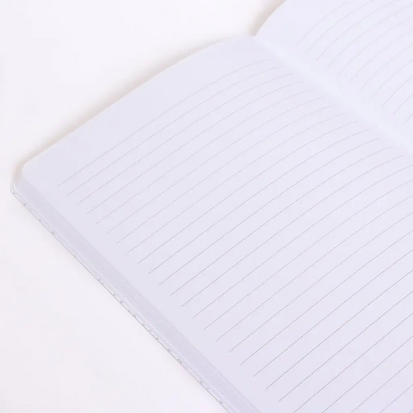 Hand Print Blooms large layflat notebook