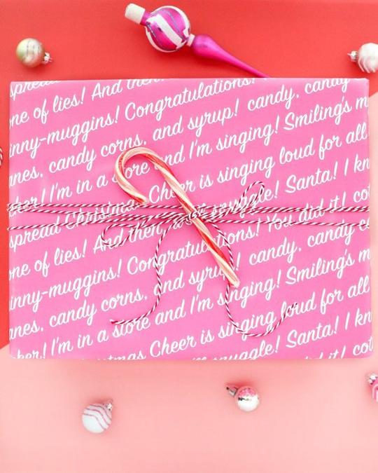 Elf Quote Christmas Wrapping Paper