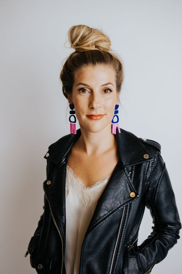 Magenta Rain Earrings
