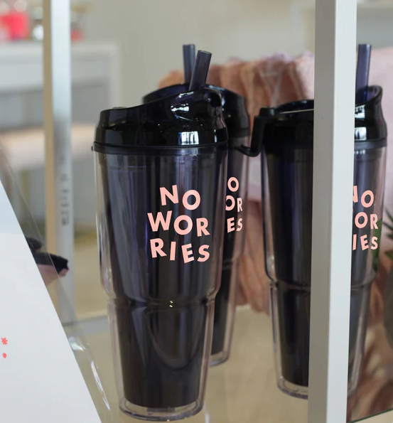 Plastic Tumbler - No Worries