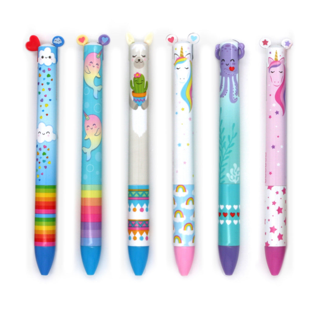 Rainbow 2 Color Click Pen