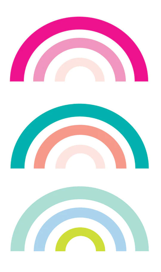 Acrylic Semi Circle Vase - Pink Rainbow
