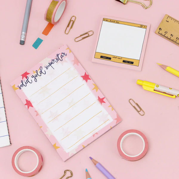 Solid Gold Superstar - A6 Notepad