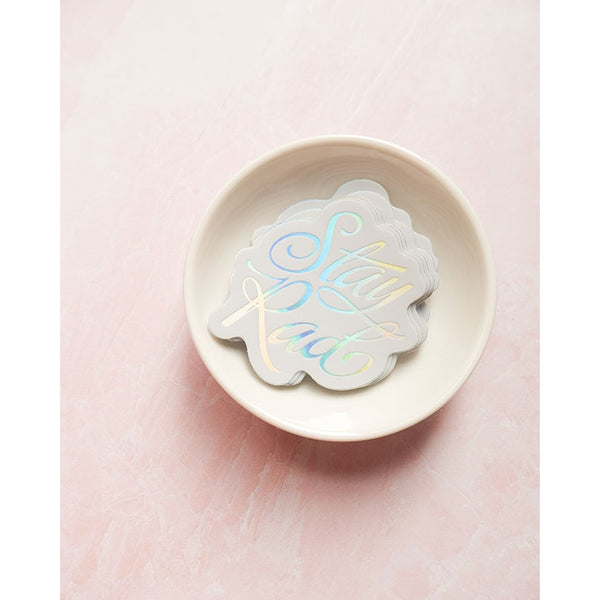Stay Rad Holographic Sticker