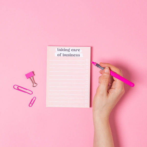 Taking Care of Business - A6 Notepad