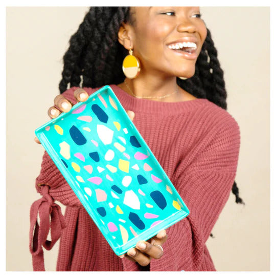 Patterned Ceramic Trinket Trays - Terrazzo